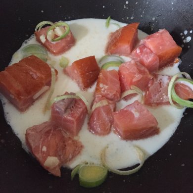 Паста с лососем и мятой - Шаг 6