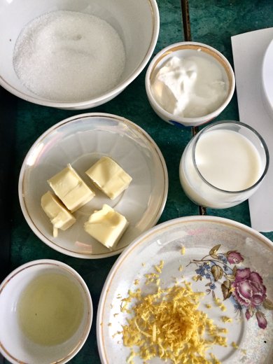 Лимонное печенье с голубикой - Шаг 1