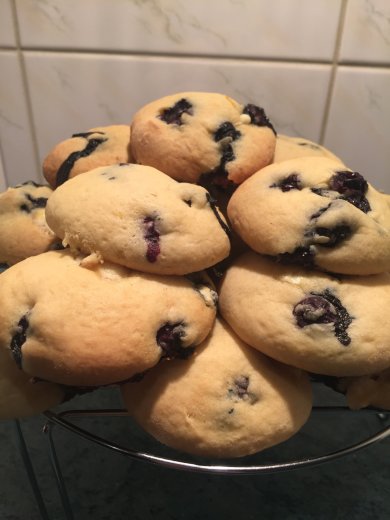 Лимонное печенье с голубикой - Шаг 5