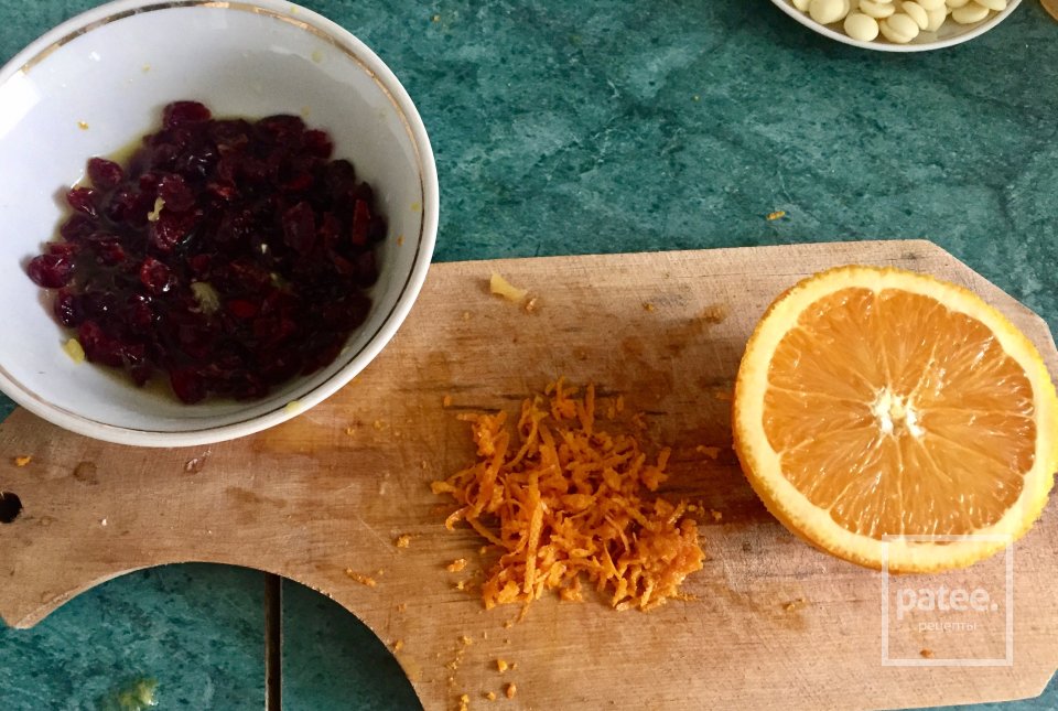 Овсяное печенье с апельсином и клюквой - Шаг 1