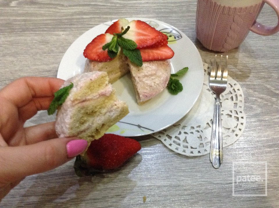 ПП клубничный торт - Шаг 2