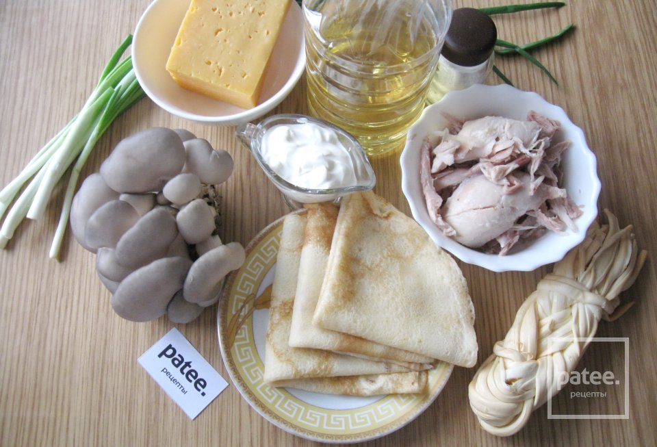 Жульен в блинных мешочках - Шаг 1