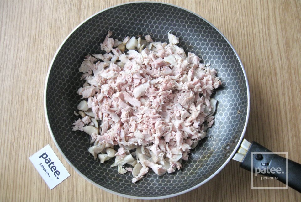 Жульен в блинных мешочках - Шаг 7