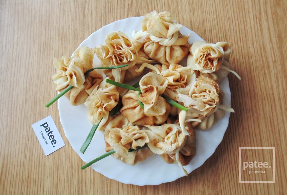 Жульен в блинных мешочках - Шаг 15