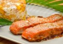 Лосось с мёдом и горчицей