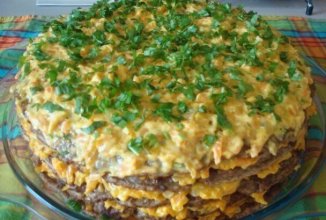 Печеночный торт, легкий.