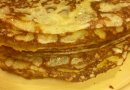 "Кружевные" блины на кукурузной муке.
