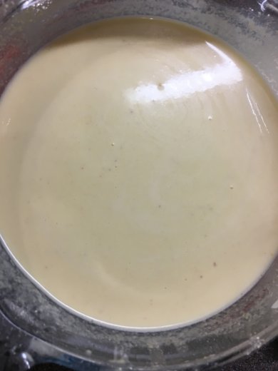 "Кружевные" блины на кукурузной муке. - Шаг 2