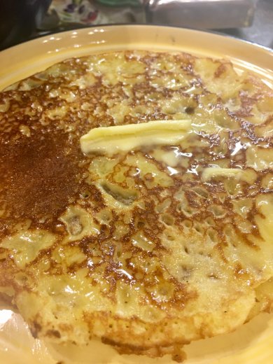 "Кружевные" блины на кукурузной муке. - Шаг 3