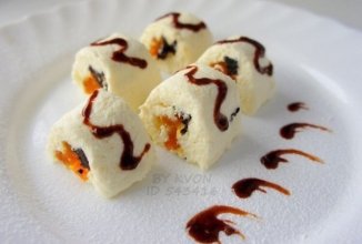 Изысканный творожный рулет