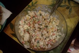 Салат с крабовыми палочками