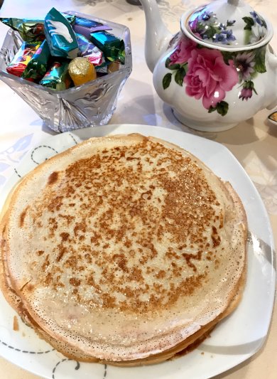 Блины заварные на кефире. - Шаг 3