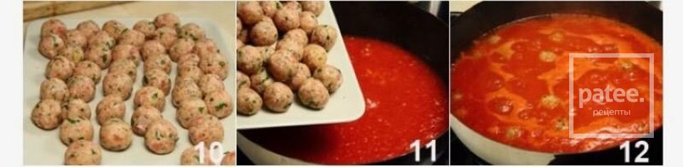 Спагетти с фрикадельками в томатном соусе. - Шаг 4