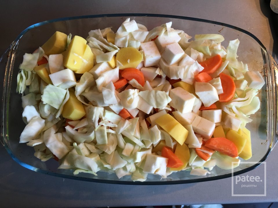 Овощи тушеные с мясом - Шаг 4