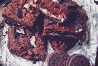 Брауни с чизкейком и Орео