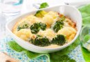 "Запеканка" с творогом и брокколи