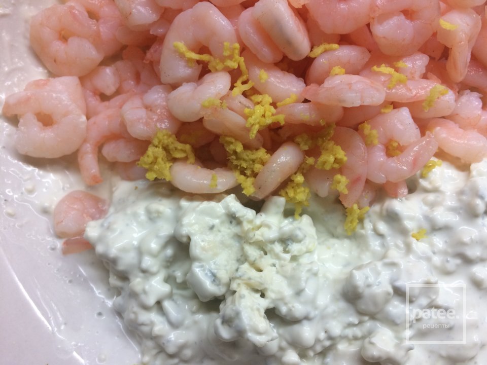 Камбала фаршированная креветками и сыром. - Шаг 2