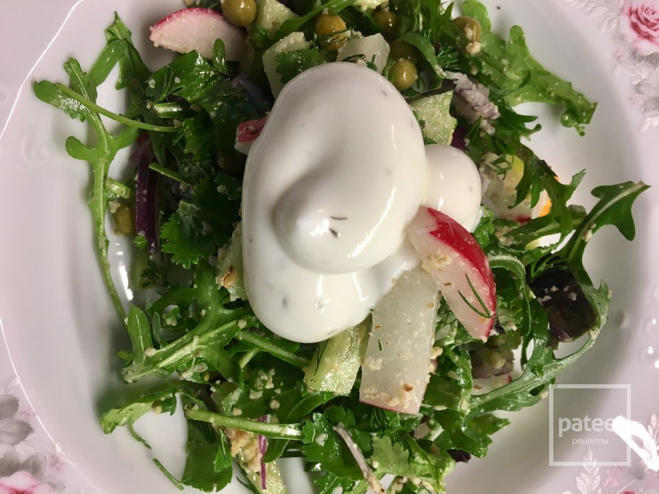 Хрустящий салат "Мечта вегана" в лаваше - Шаг 7