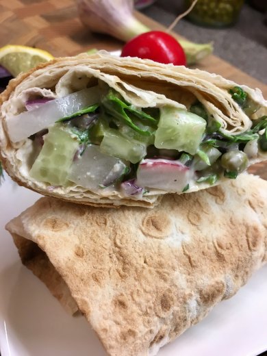 Хрустящий салат "Мечта вегана" в лаваше - Шаг 10