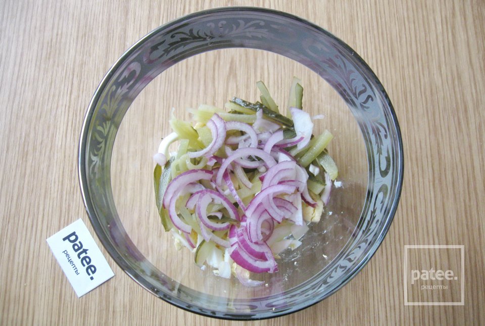 Салат с кальмарами и плавленым сыром - Шаг 4
