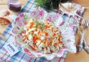 Салат с кальмарами и плавленым сыром