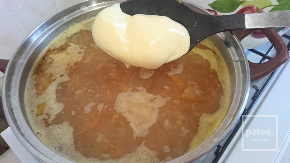 Сырный суп с консервированной горбушей - Шаг 5