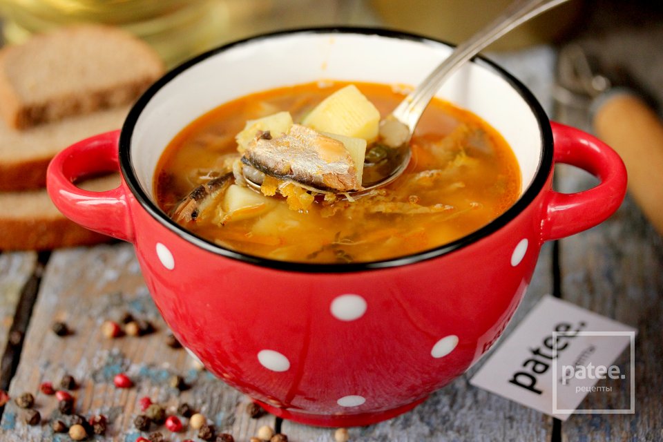 Щи с килькой в томате и савойской капустой - Шаг 15