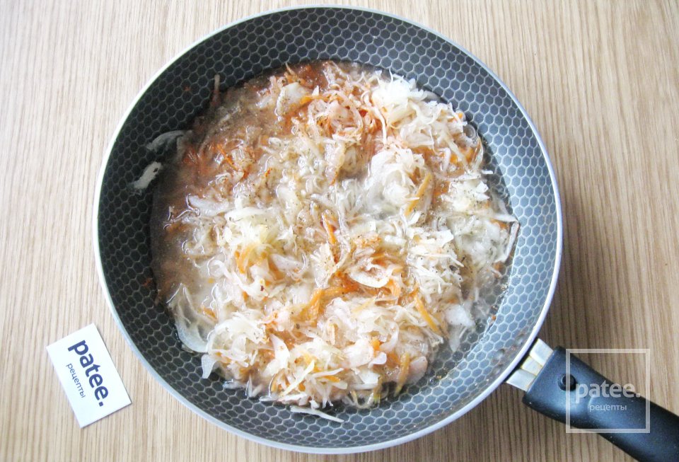 Свиные ребрышки с квашеной капустой в духовке - Шаг 11