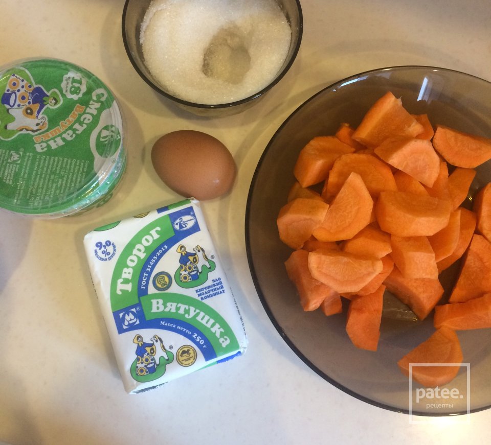 Запеканка из творога и морковки - Шаг 1