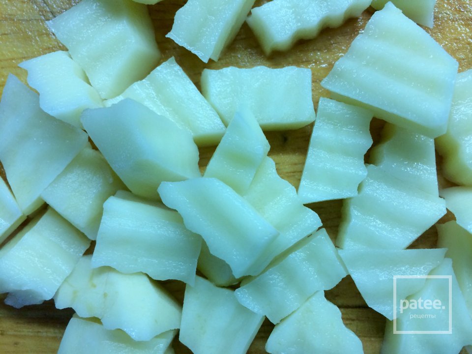 Сырный суп с горбушей. - Шаг 3