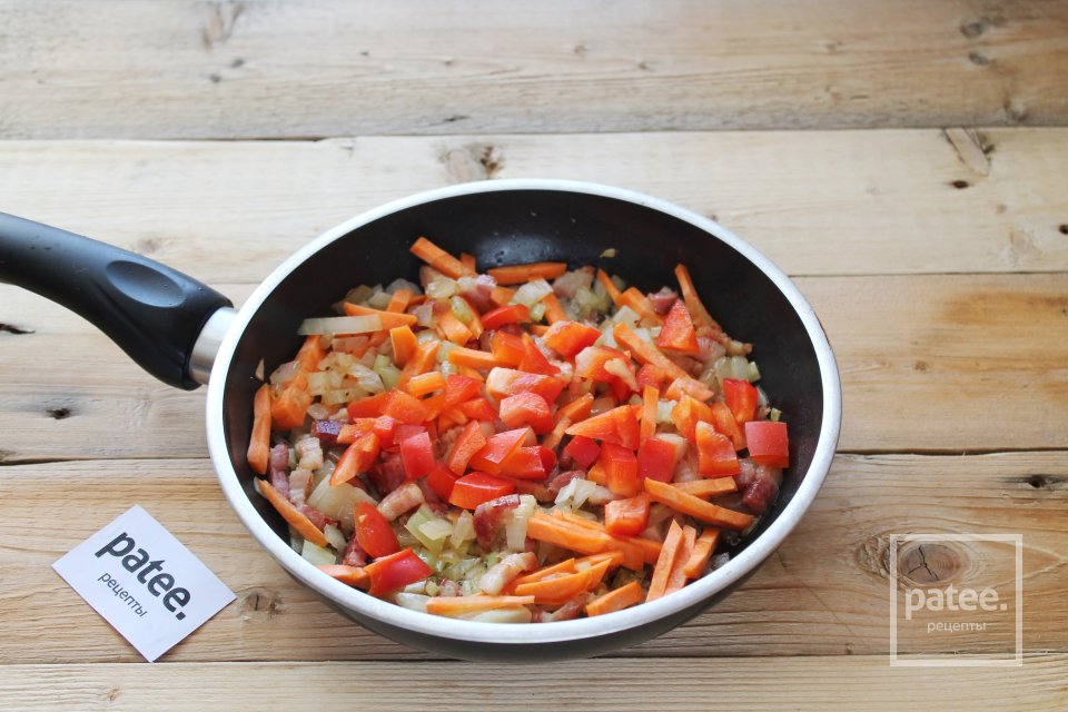 Борщ с потрошками и беконом - Шаг 14