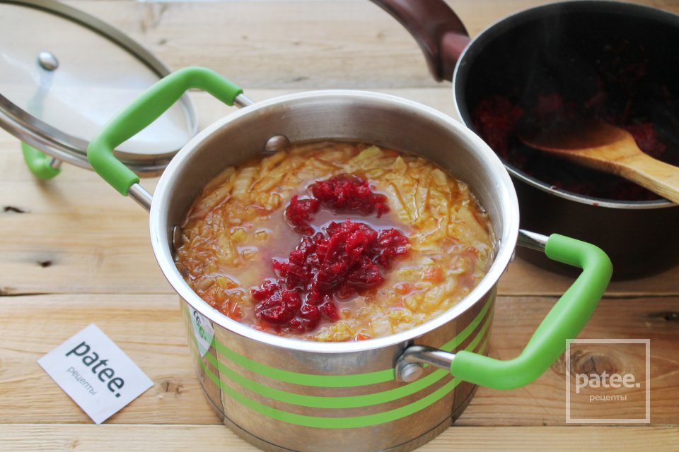 Борщ с потрошками и беконом - Шаг 29