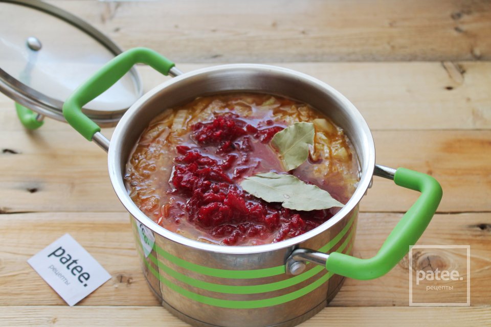 Борщ с потрошками и беконом - Шаг 30