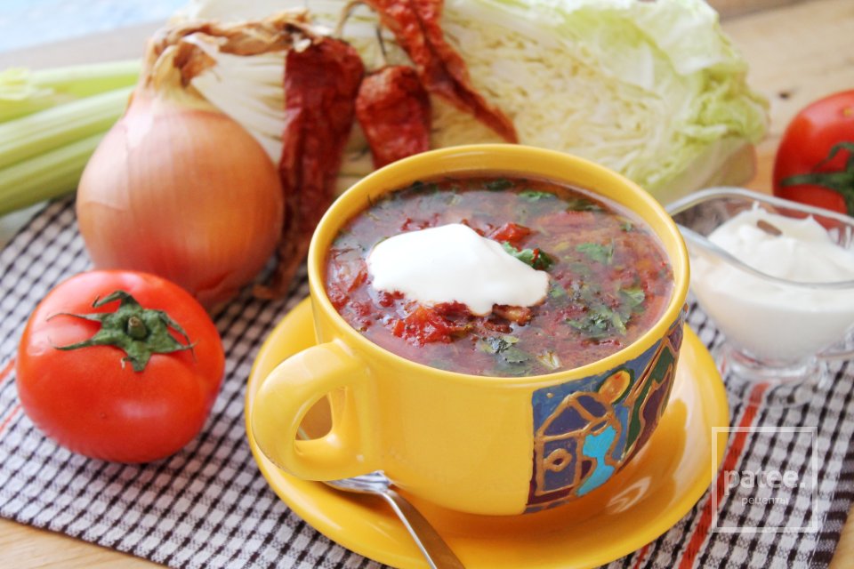 Борщ с потрошками и беконом - Шаг 33