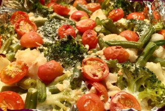 Запечённые овощи ПП