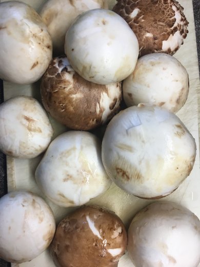 Постная закуска "Грибная поляна" из шампиньонов-гриль и шпината. - Шаг 2