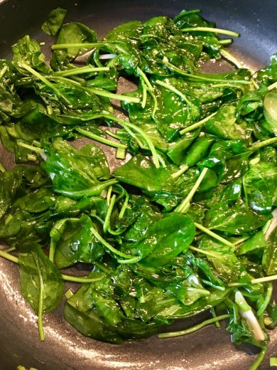 Постная закуска "Грибная поляна" из шампиньонов-гриль и шпината. - Шаг 10