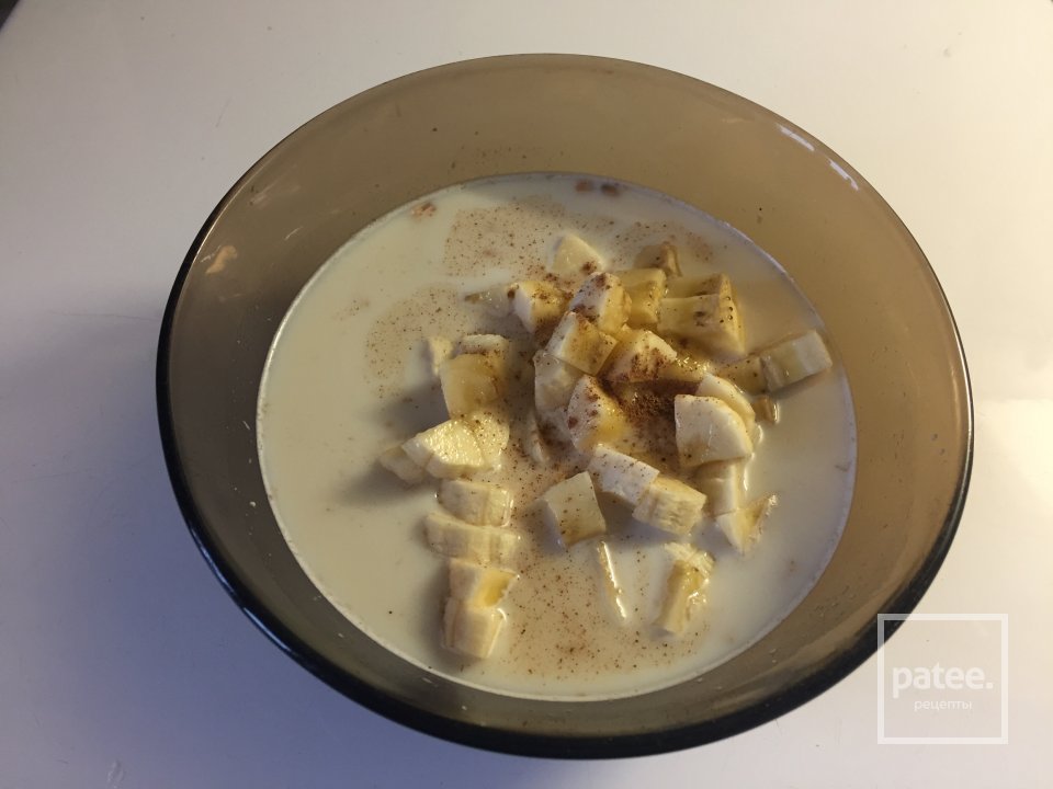 Овсяные хлопья с бананом, молоком и мёдом - Шаг 6