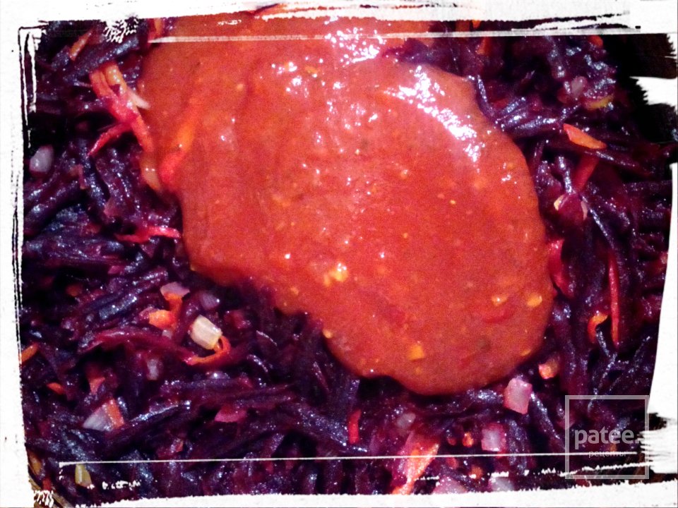 Постный красный борщ с фасолью - Шаг 10