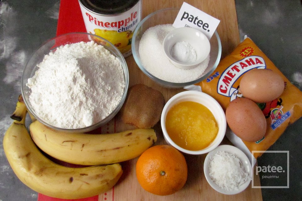 Торт "Медовая тропиканка" - Шаг 1