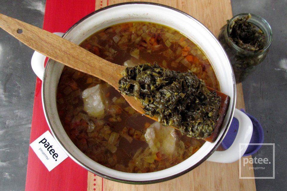 Суп из консервированного щавеля - Шаг 11