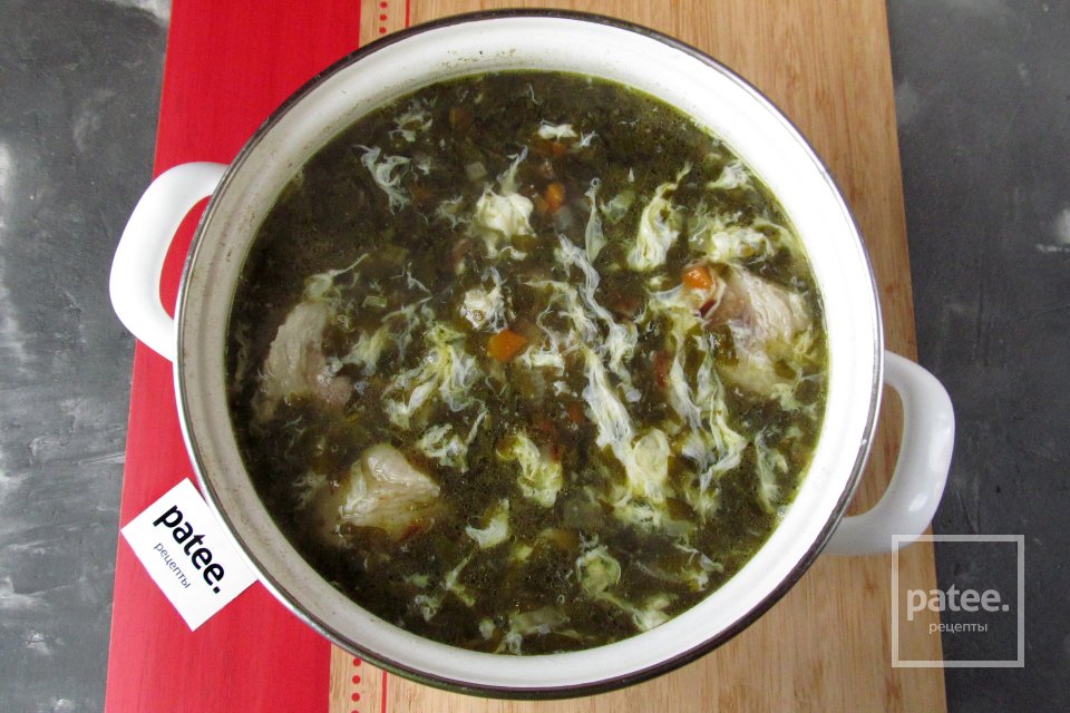 Суп из консервированного щавеля - Шаг 14