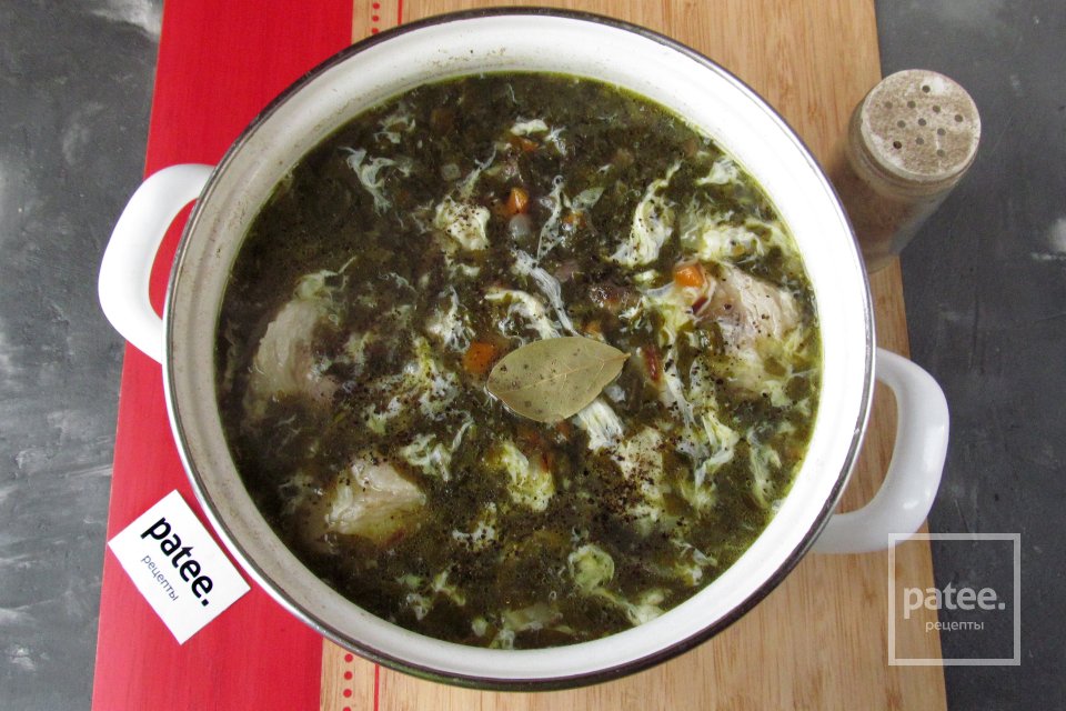 Суп из консервированного щавеля - Шаг 15