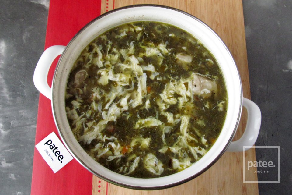 Суп из консервированного щавеля - Шаг 16