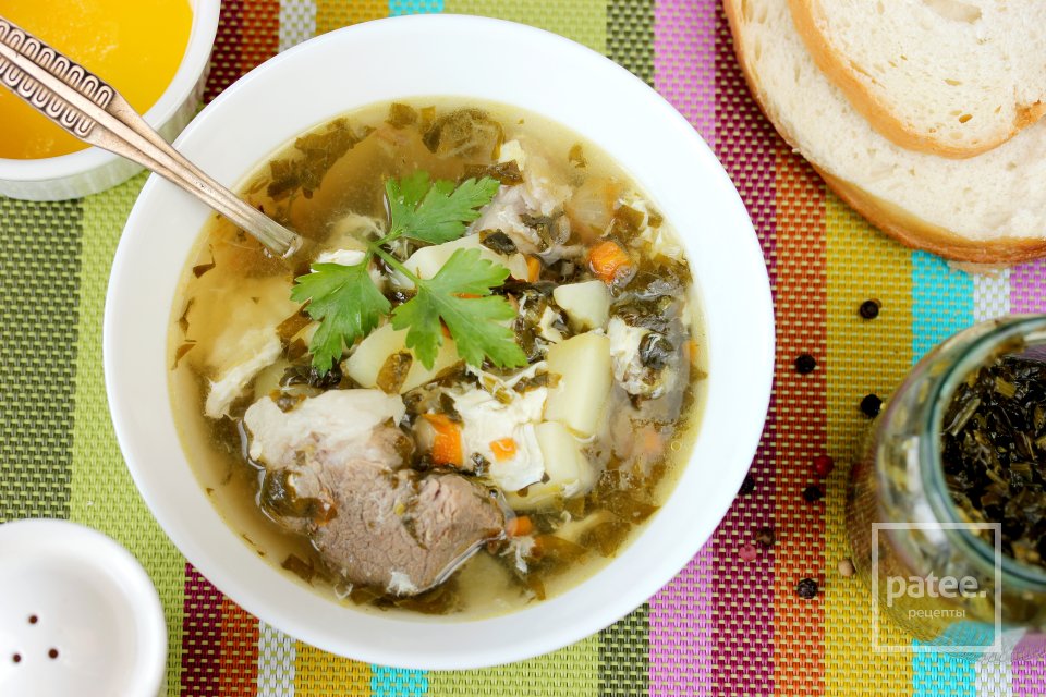 Суп из консервированного щавеля - Шаг 18