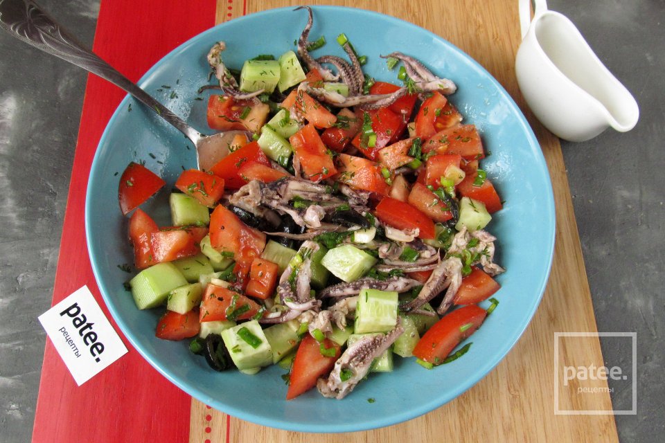 Салат из осьминога с картофелем калорийность