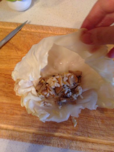 Голубцы постные с грибами и рисом - Шаг 5