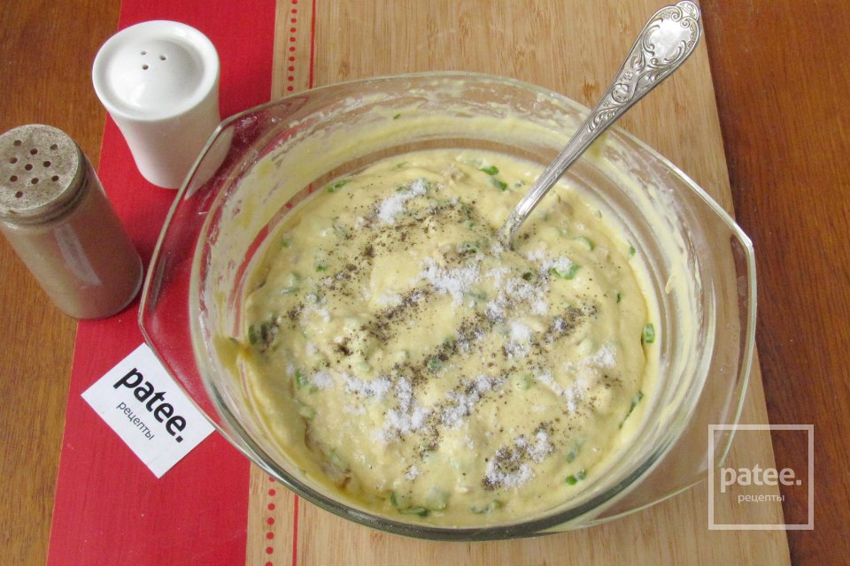 Вафли с курицей и зелёным луком - Шаг 9