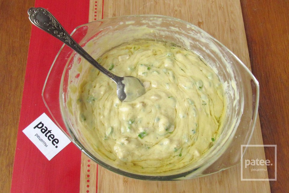 Вафли с курицей и зелёным луком - Шаг 10