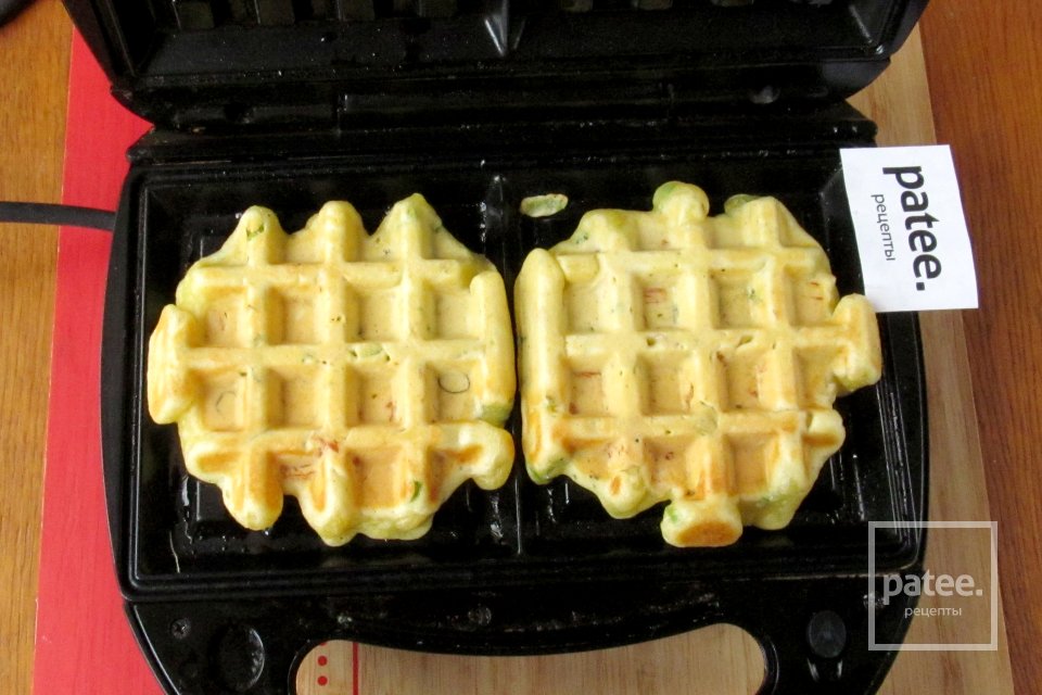 Вафли с курицей и зелёным луком - Шаг 13